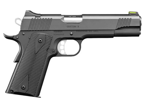 Kimber Mfg.,inc 3700551 Custom II GFO 10mm 8+1 5" Stainless Steel Slide Matte Black F/S Rubber Grip G-10 Grip