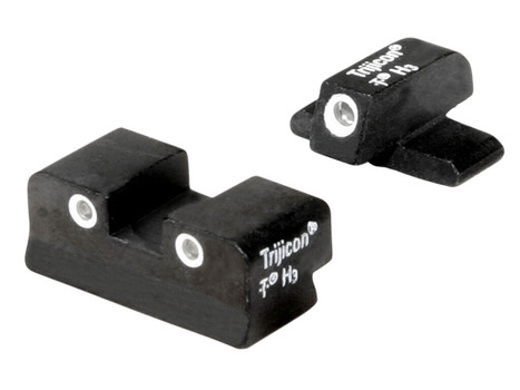 Trijicon 600988 Bright & Tough Night Sights Green/Tritium White Outline Front Sight-Green/Tritium White Outline Rear Sight FN509