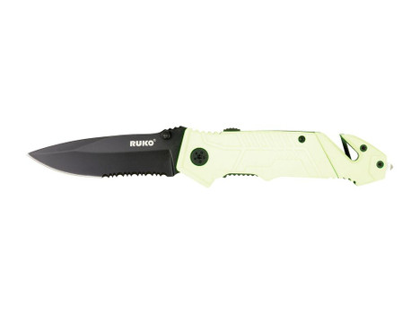 RUKO RUK0144SHG-CS 440A 3-1/4"HIVIZ GRN FOLDING