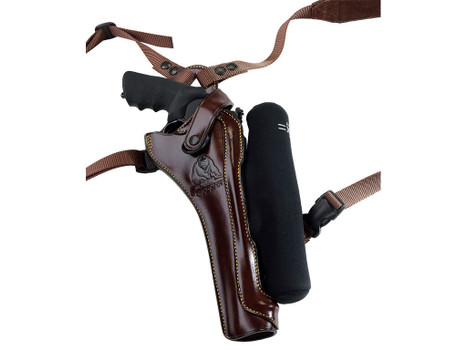 Galco KH172H Kodiak Hunter Chest Holster Havana Brown Leather Shoulder/Torso Strap Fits S&W X Frame 8.375" Right Hand