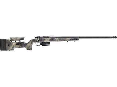 Bergara Rifles B14S3814 B-14 Wilderness HMR 22 Creedmoor 5+1 20" Sniper Gray Cerakote Threaded Barrel, Sniper Gray Cerakote Steel Drilled & Tapped Receiver, Wilderness Camo w/Black Webbing Adj Cheek
