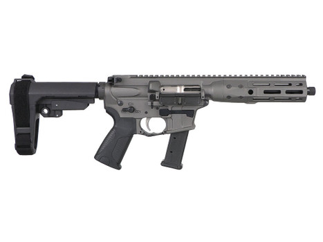LWRC ICP9TG8SBA3 IC-9 9mm Luger 8.50" 33+1 Black Nitride Threaded Barrel, Tungsten Anodized Aluminum Picatinny Rail Receiver, SB Tactical SBA3 Brace, LWRC Ultra Combat Grip, Ambidextrous