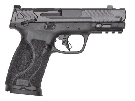 Smith & Wesson 14414 M&P PC M2.0 10mm Auto 10+1 4" Black Armornite Stainless Steel Ported Barrel & Optic Ready/Ported/Serrated Slide, Polymer Frame w/Picatinny Rail Interchangeable Palmswell Grip