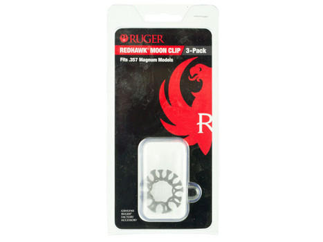 Ruger 90634 Moon Clip Full Ruger Redhawk 357 Mag 8rd Stainless Steel 3 Per Pack