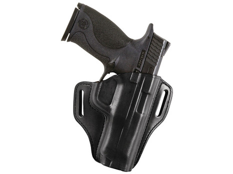 Bianchi 23942 57 Remedy OWB Size 12 Black Leather Belt Slide Fits Colt 1911 Commander Right Hand