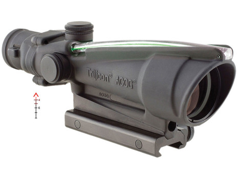 Trijicon 100144 ACOG Black Hardcoat Anodized 3.5x35mm Illuminated Green Chevron .308/7.62 BDC Reticle
