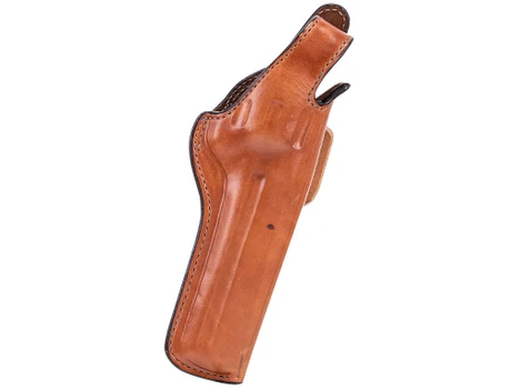 Bianchi 10237 5BHL Thumbsnap OWB Size 06 Tan Leather Belt Loop Fits Ruger GP100/Colt King Python Right Hand