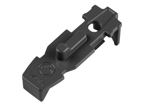 Magpul MAG803-BLK Tactile Lock-Plate Type 1 Made of Polymer w/ Black Finish & 1/8" Single Ridge for PMAG 10/20/30 AR/M4 GEN M3/300 B GEN M3 Floor Plates/5 Per Pack