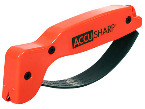 AccuSharp 014C Sharpener Hand Held Tungsten Carbide Sharpener Orange