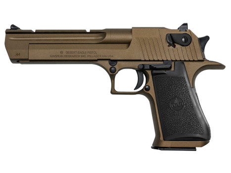 Magnum Research DE44CABB Desert Eagle Mark XIX *CA Compliant 44 Rem Mag 6" 8+1 Burnt Bronze Cerakote Carbon Steel Frame & Slide Black Rubber Grip