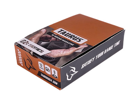 Taurus 389-0009-00 G2C Magazine Pop Display 12rd 9mm Luger Black Steel w/ Polymer Base Plate (12 Pack)
