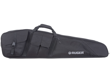 Ruger 27932 Defiance Tactical Rifle Case 42" Black Endura with Ruger Logo, Carry Handle, Knit Lining, Mag Pocket, Accessory Pockets & Lockable Zipper