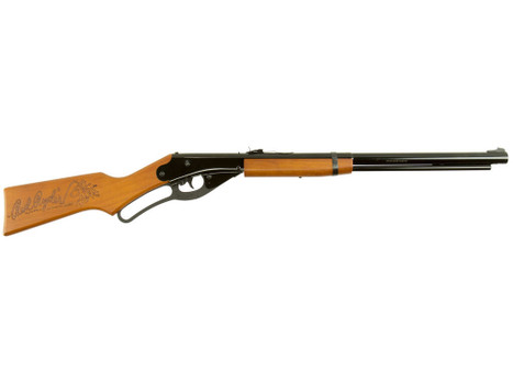 Daisy 991938803 Red Ryder Youth Spring Piston 177 650rd Reservoir Smooth Bore Steel Barrel, Black Receiver, Blade & Ramped Front/Fixed Open Rear Sights, Hardwood Stock, Crossbolt Trigger Block Safety