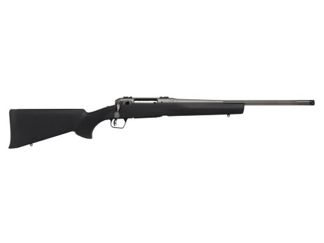 Savage Arms 33013 110 Trail Hunter Lite V2 Full Size 6.5 PRC 2+1 20" Black Fluted Barrel, Black Carbon Steel Drilled & Tapped Receiver, Black Hogue OverMolded Synthetic Stock, Right Hand