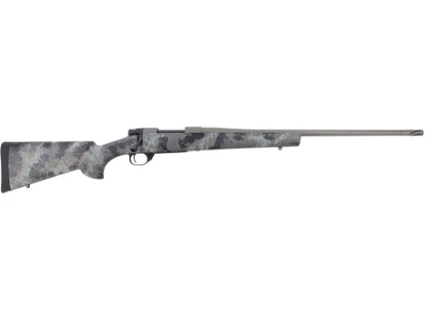 Howa HFN270GL 1500 Fence Line 270 Win 5+1 22" Tungsten Cerakote Threaded Barrel, Tungsten Cerakote Aluminum Drilled & Tapped Receiver, Gray Light Camo Fixed Synthetic Stock, Right Hand
