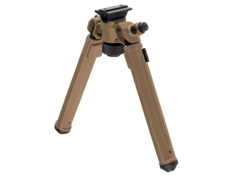 Magpul MAG951-FDE Bipod made of Aluminum with Flat Dark Earth Finish, ARMS 17S-Style Attachment, 6.80-10.30" Vertical Adjustment & Rubber Feet for AR-Platform