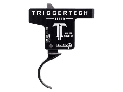 TriggerTech K84SBB25NNK Field Single-Stage Curved Trigger with 2.50-5 lbs Draw Weight & Black PVD Finish for Kimber M84