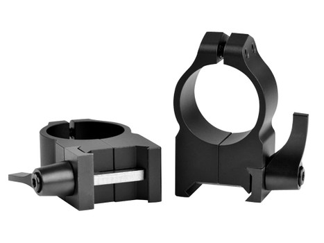 Warne 202LM Vertical Rings Maxima Matte Black 1" High Quick Detach 0 MOA