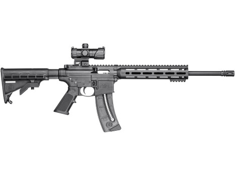 Smith & Wesson 12722 M&P15 Sport OR 22 LR 25+1 16.50" Black Threaded Barrel, Matte Black Aluminum Receiver w/Picatinny Rail, M-LOK Handguard, Black 6 Position Synthetic Stock, Black Polymer Grip, S&W