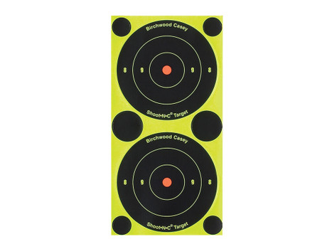 Birchwood Casey 34375 Shoot-N-C Reactive Target Self-Adhesive Paper Black/Yellow 3" Bullseye 240 Pack