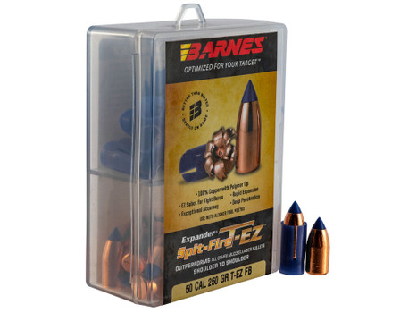 Barnes Bullets 30601 Spit-Fire T-EZ Muzzleloader 50 Spit-Fire T-EZ FB 250gr 24rd/Box