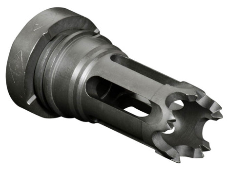 Yankee Hill 310228A Phantom Flash Hider Black Phosphate Steel with 1/2"-28 tpi Threads for 5.56x45mm NATO AR-Platform
