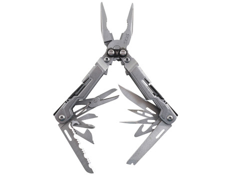 S.O.G SOG-PP1001-CP PowerPint Stonewashed Stainless Steel 5Cr15MoV Stainless Steel Long Features 18 Tools