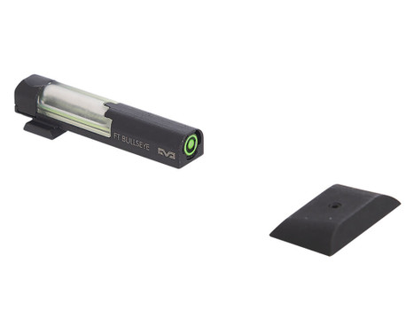 Meprolight USA 632213108 FT Bullseye Front Sight Green/Tritium/Fiber Optic Black Frame, Fits Smith & Wesson M&P Shield, Dovetail Mount