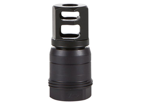 Sig Sauer SL76258X2490DEGM Clutch-Lok QD Muzzle Brake Black Stainless Steel with 5/8" 24 tpi Threads for 7.62mm 90 Degree Taper