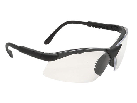 Radians RV0110CS Revelation Shooting Glasses Adult Clear Lens Anti-Fog Black Frame