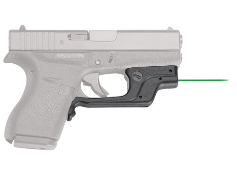 Crimson Trace 0146301 LG-443 Laserguard Compatible w/Glock 42/43, Green Laser Black Polymer