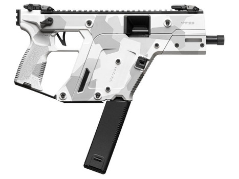Kriss USA KV453PAD00 Vector SDP Gen3 45 ACP 30+1 5.50" Black Nitride Threaded Barrel, Arctic Delta Cerakote Receiver w/Picatinny Rail, Rear Picatinny Rail, M-LOK Handguard, White Polymer Grip