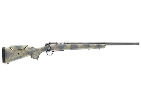 Bergara Rifles B14S806 B-14 Wilderness Sierra 450 Bushmaster 4+1 20" Sniper Gray Cerakote Fluted Threaded Barrel & Steel Drilled & Tapped Receiver, Sporter w/Adj Comb SoftTouch Wilderness Camo w/Black