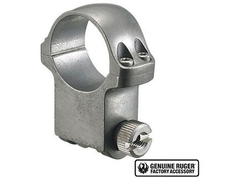 Ruger 90296 6KTG Scope Ring Silver 1" Extra High