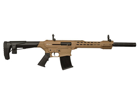 Gforce Arms GF2512FDE GF25 12 Gauge Semi-Auto 3" 5+1 20" Flat Dark Earth Cerakote Threaded Barrel Flat Dark Earth Cerakote Receiver, Black Synthetic Stock
