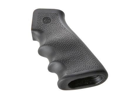 Hogue 15000 OverMolded Grip Black Rubber with Finger Grooves for AR-15, M16