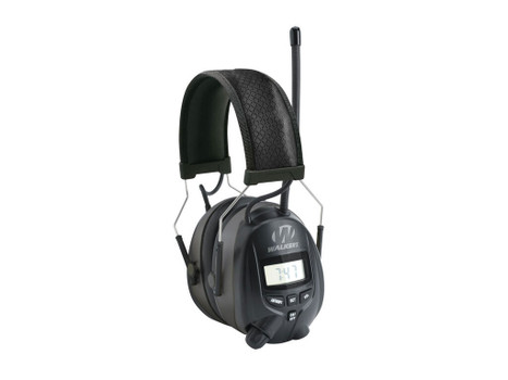 Walker's GWPRDOM AM/FM Digital Muff Polymer 25 dB Over the Head Black