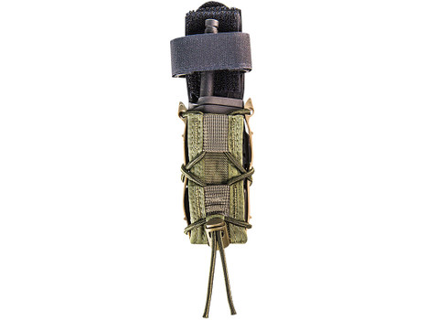 High Speed Gear 11PT00OD TACO Mag Pouch Single, OD Green Nylon, Mounts to MOLLE & 2" Wide Belts