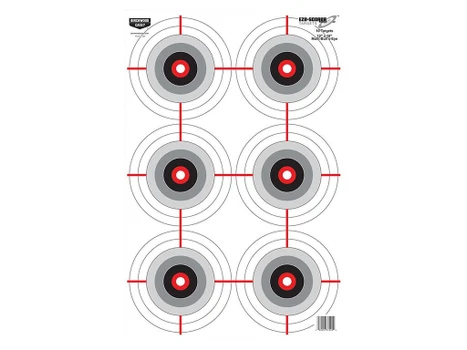 Birchwood Casey 37063 EZE-Scorer Bullseye Paper 12" x 18" Black/White Pkg of 100