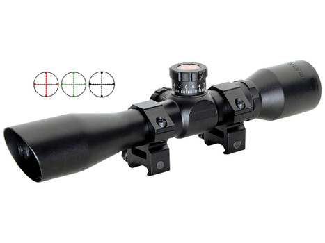 Truglo TG8504BT Tru-Brite Xtreme Compact Tactical 4x 32mm Obj 20.79 ft @ 100yds FOV 1" Tube Black Finish Mil-Dot