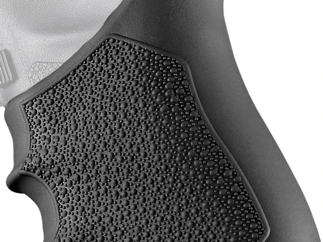 Hogue 17040 Grip Sleeve Handall Beavertail Black Rubber