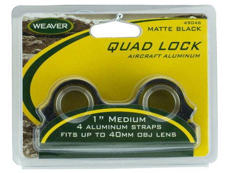 Weaver Mounts Quad Lock Detachable Rings 1" Medium
