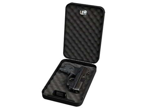 Bulldog BD1121 Personal Vault Key Entry Black Powder Coat Steel Holds 1 Handgun 9.50" L x 6.50" W x 2" D