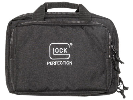 Glock Double Pistol Case Dual Padded Compartments, 5 Internal Mag Holders, 3 Zippered Compartments, Carry Handle, 12.5"x9.5"x4.5