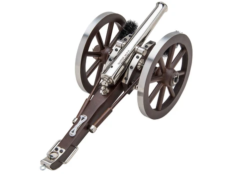 Traditions CN8021 Napoleon III Mini Cannon 50 Cal 7.25" Silver Barrel Breech Action