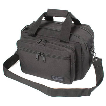 Blackhawk 74RB01BK Sportster Deluxe Range Bag Black 600D Polyester with PVC Laminate Coating Pistol Rug Foam Padding  SelfHealing Zippers UPC: 648018126222