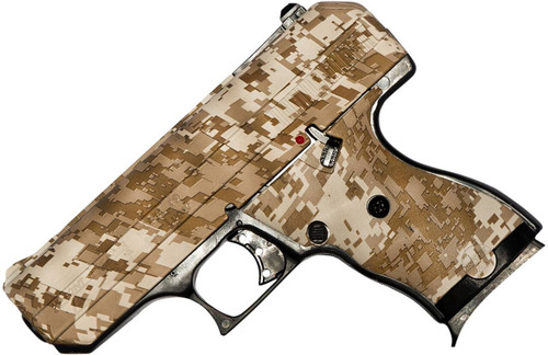 HiPoint 916DD C9  9mm Luger 81 3.50 Black Steel Barrel HydroDipped Digital Desert Camo Serrated Steel Slide HydroDipped Digital Desert Camo Polymer Frame  Grip UPC: 752334010032