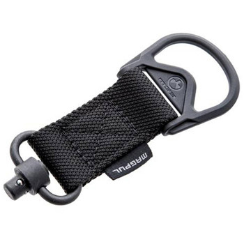 Magpul MAG517BLK MS1MS3 QD Sling Adapter made of Steel with Maganese Phosphate Black Finish Polymer Hardware Nylon 1.25 Webbing  Two to OnePoint Design for AR15 M4 M16 AKPlatform  AKM UPC: 873750010762