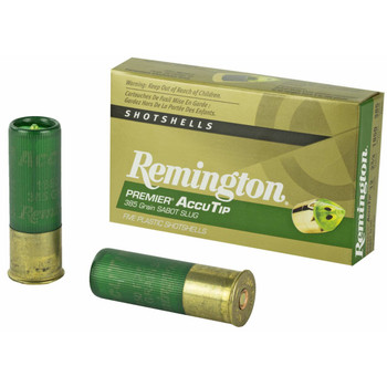 Remington Premier Accutip 12 Gauge Shotshell Ammunition, 2 3/4 in, 1850 fps, 2/3 oz, Slug - 5 Cartridge Box ( 5 / 1 )