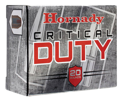 Hornady Critical Duty Standard Velocity Centerfire Ammunition, 10mm Auto, Hornady FlexLock, 175 Grain - 20 Cartridge Box ( 20 / 1 )